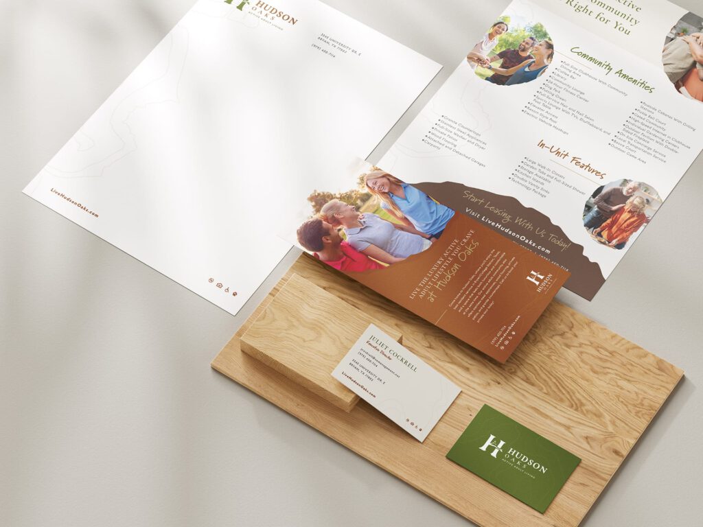 Hudson Oaks Collateral Mockups
